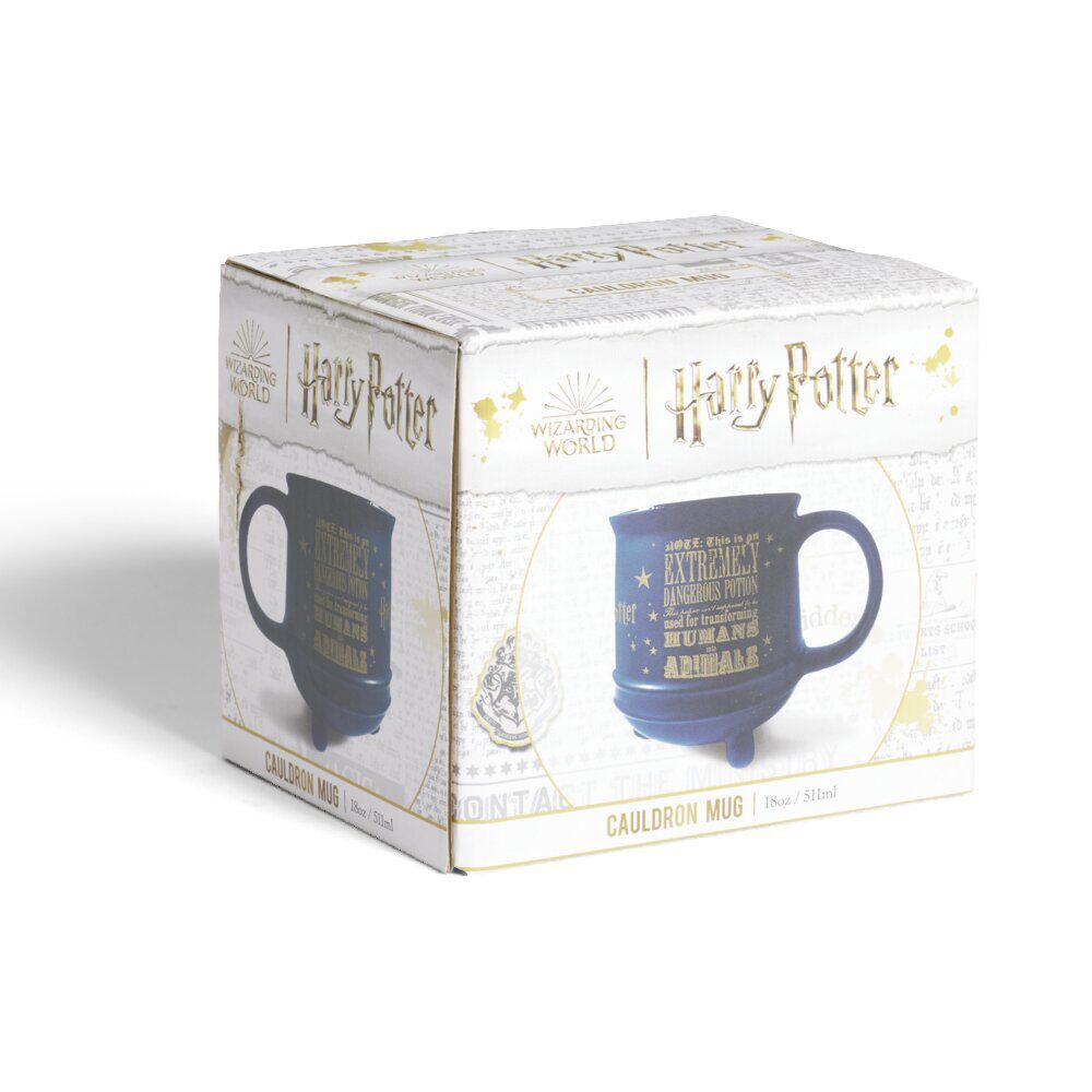 Mug Harry Potter chaudron bleu et doré 511ml