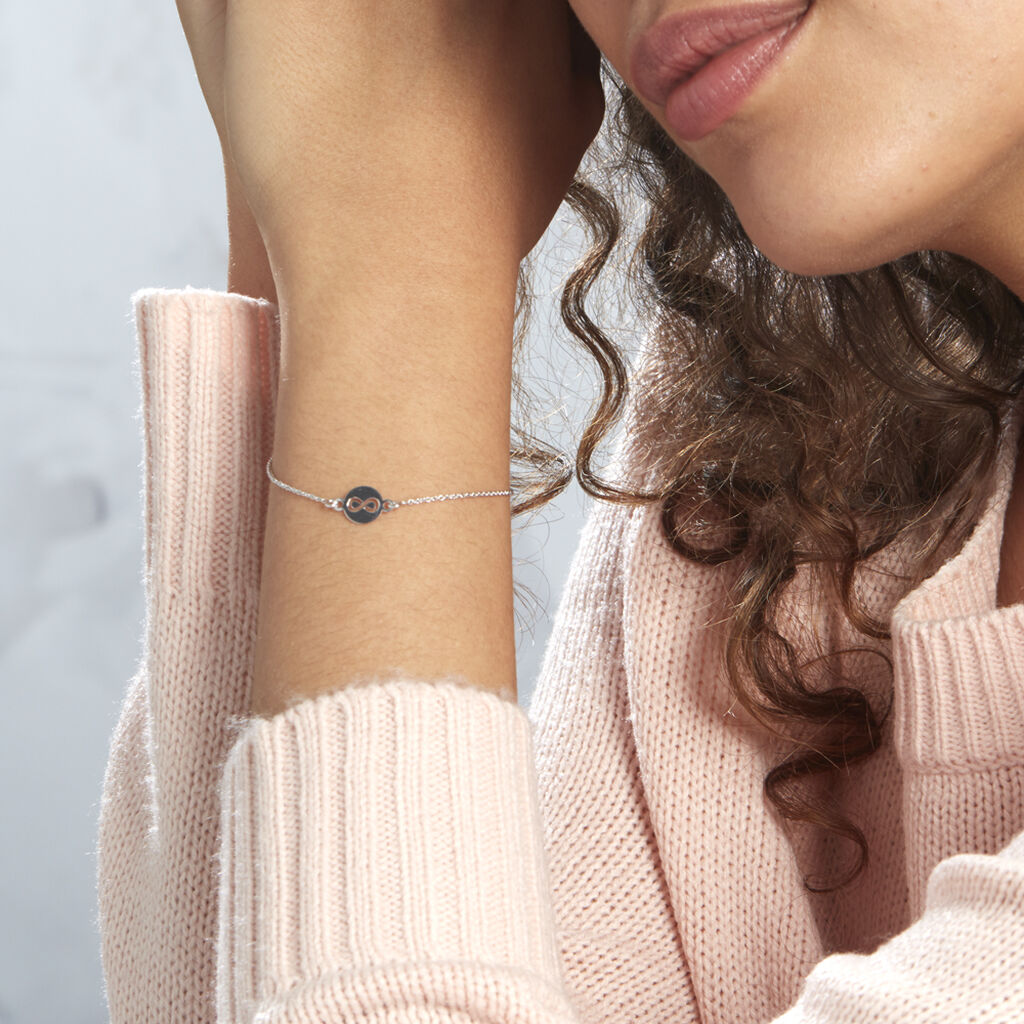 Bracelet Shereen Argent Blanc