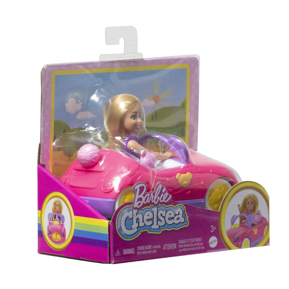 Barbie Chelsea auto met pop