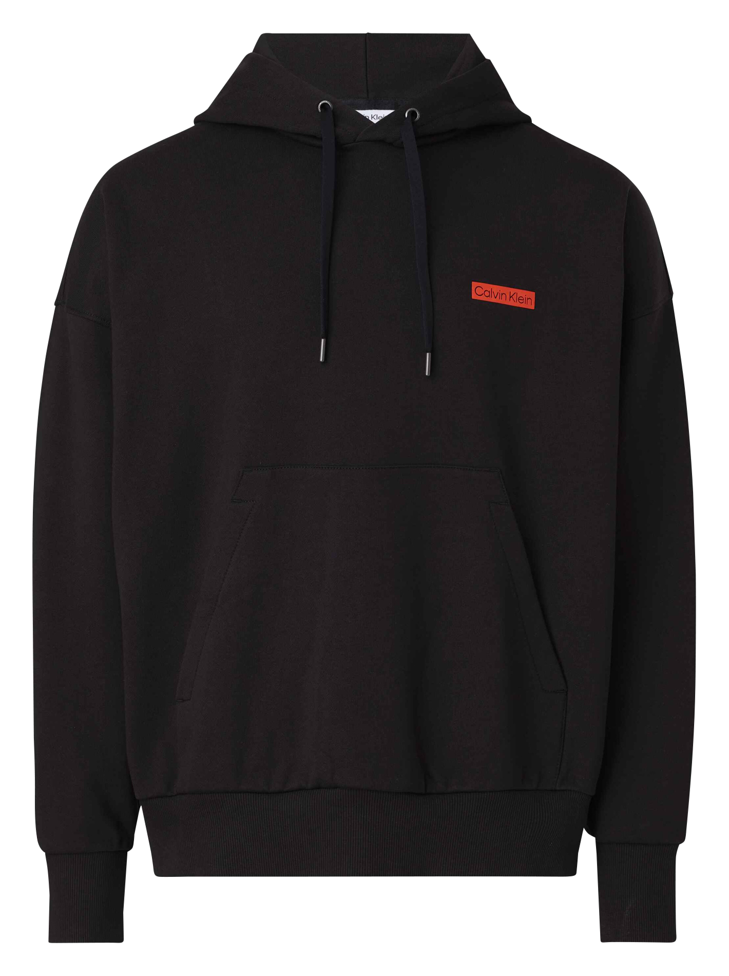 Sweat droit à capuche en coton | Gris