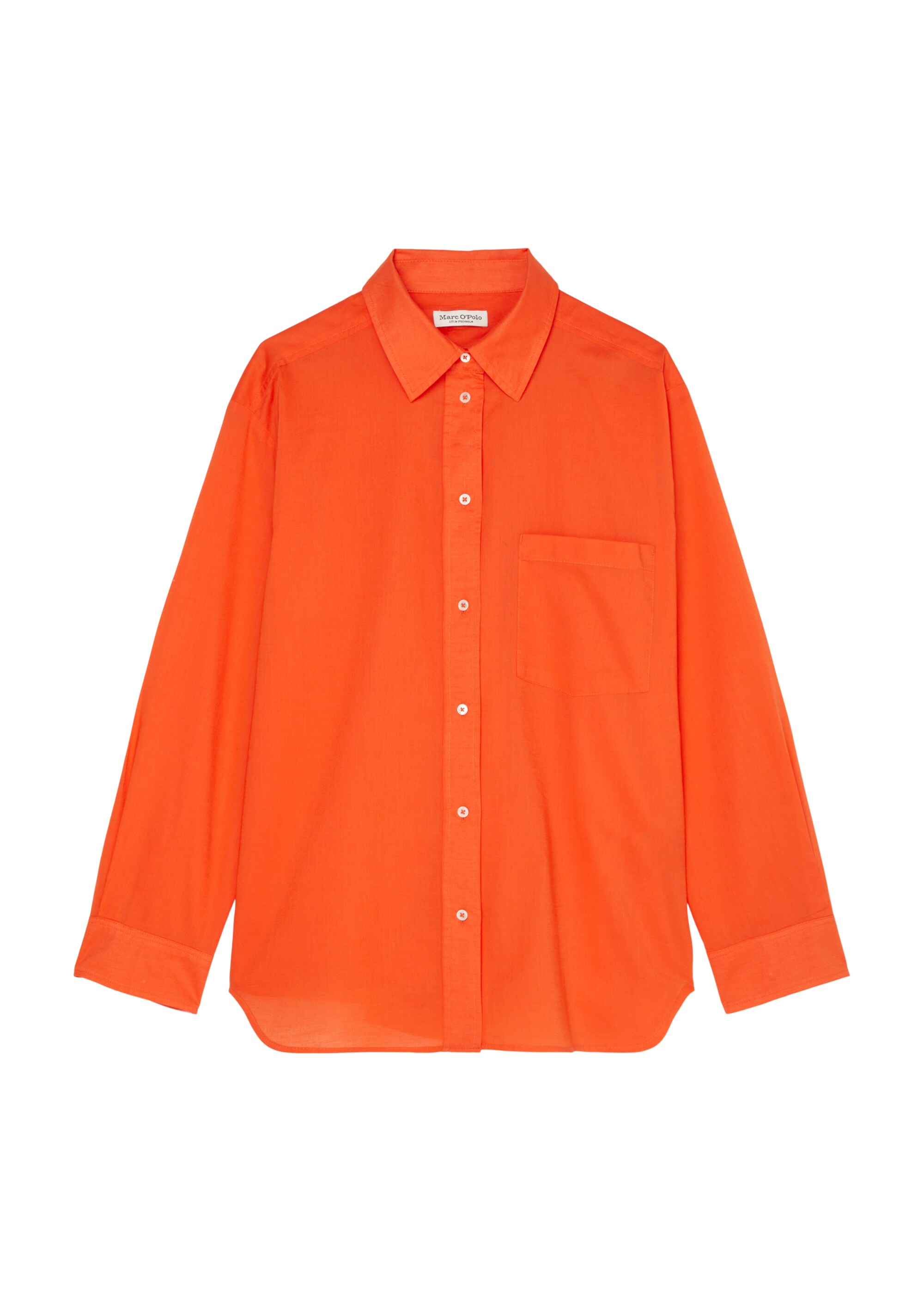 Langarm-Bluse regular aus Silky-Touch-Voile-Qualität