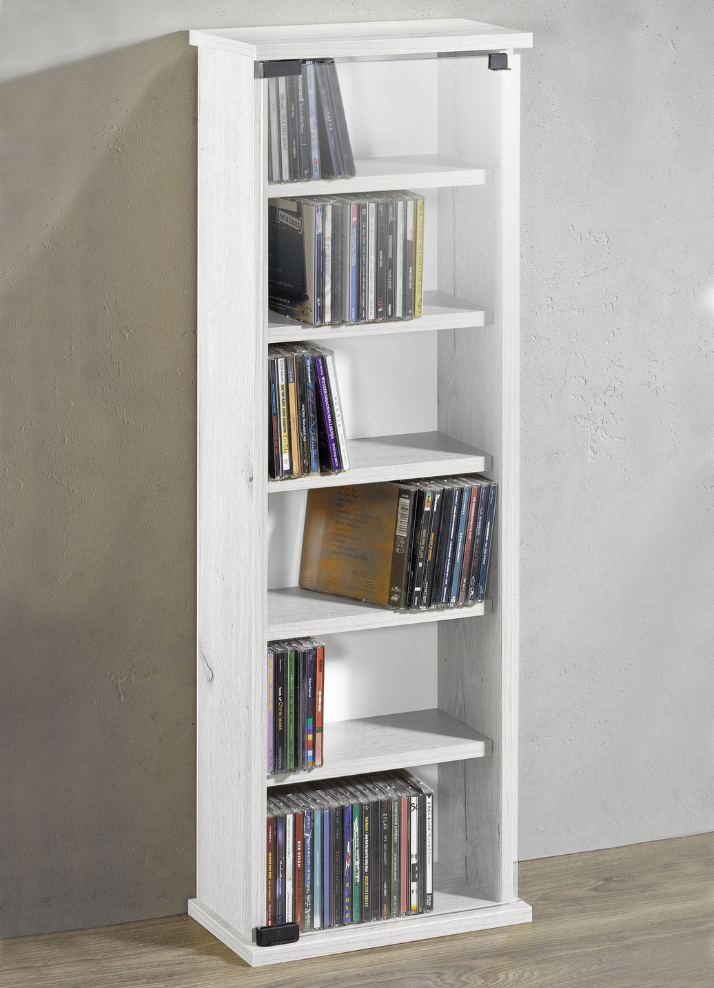 Vitrine mit ESG-Sicherheitsglas für 150 CDs