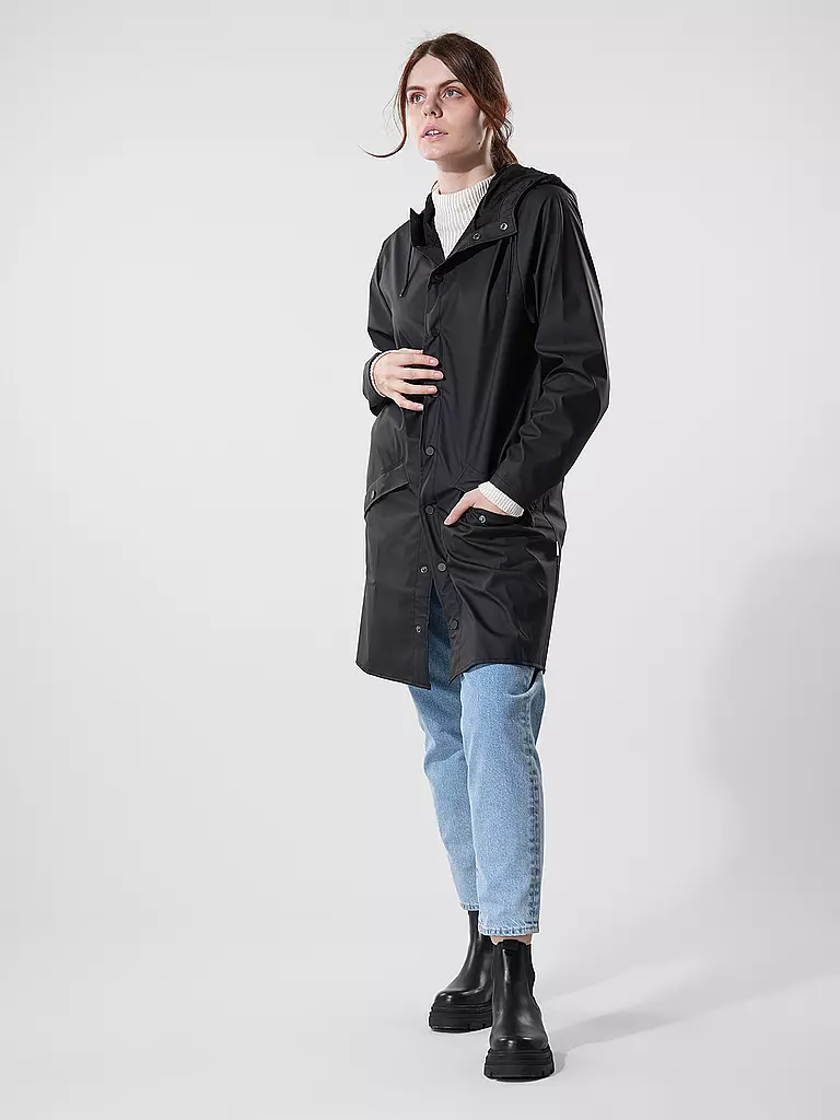 RAINS Parka - Regenjacke schwarz