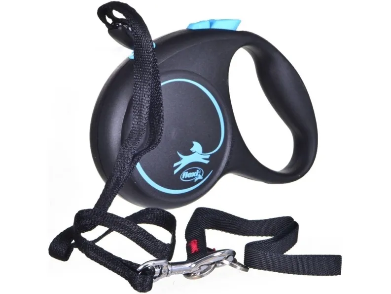 flexi Black Design S bånd 5 m, 15 kg, sort