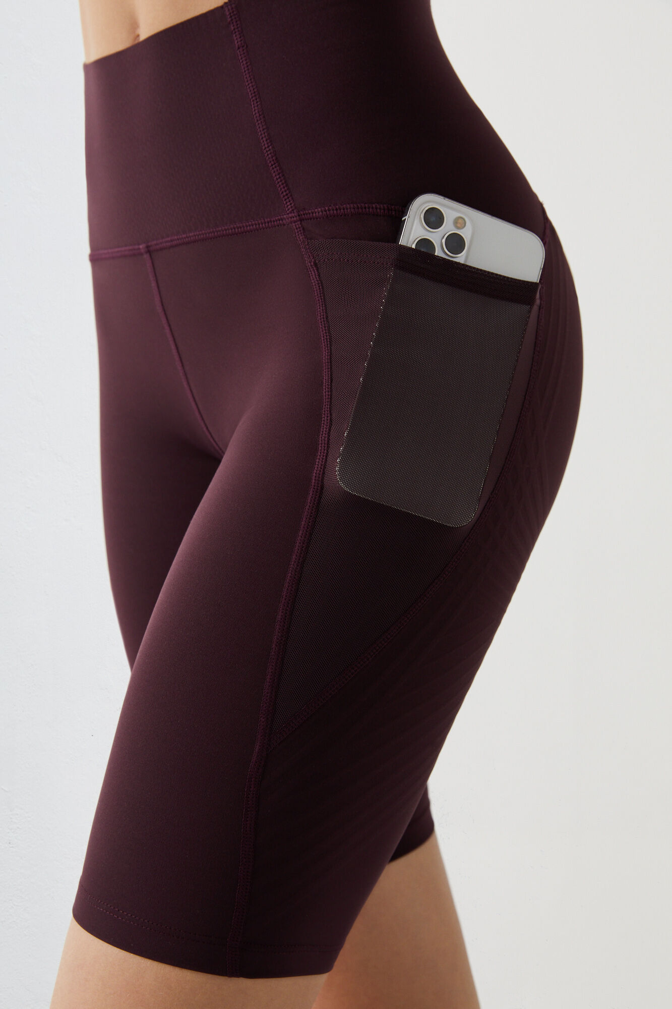 Calções de ciclismo Power Sculpt roxos - rosa