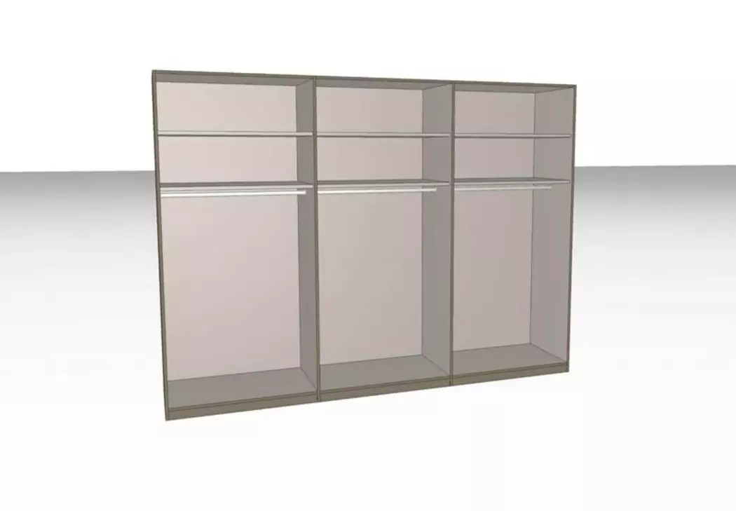 Kleiderschrank Night Line 1  302 x 223 cm