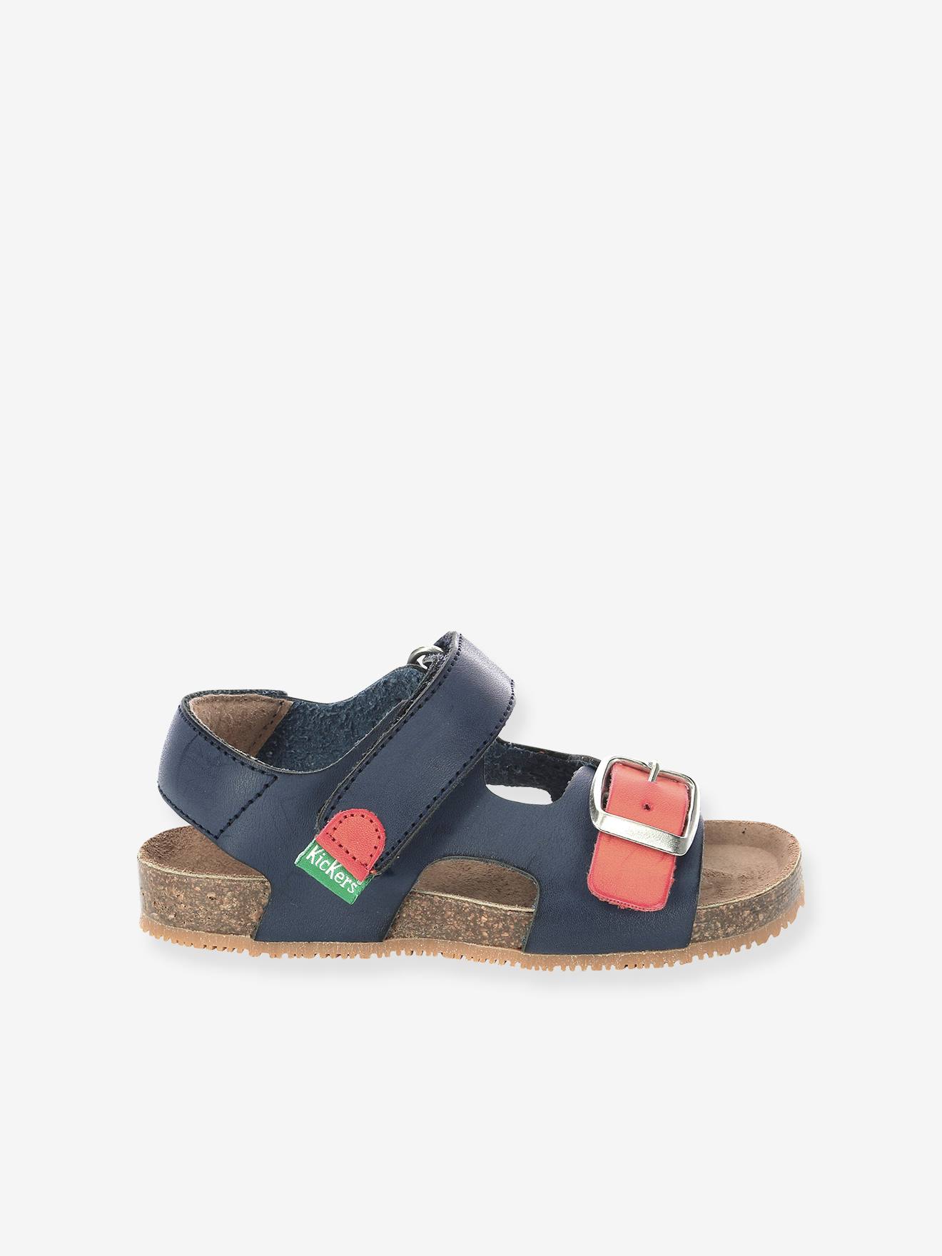 Sandálias Fuxio Fuxi KICKERS®, azul escuro liso