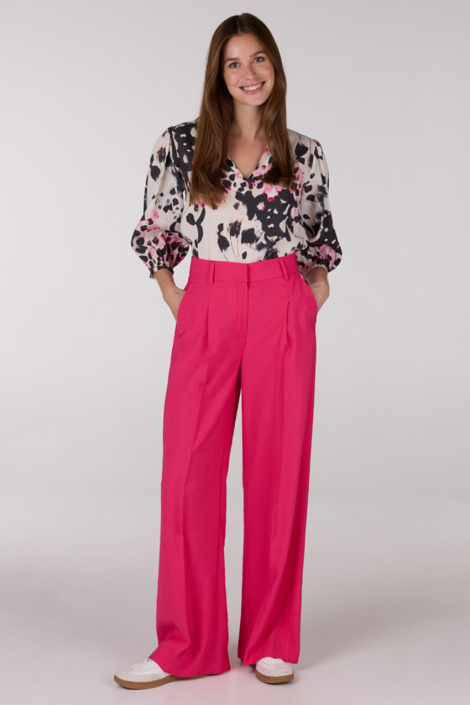 Juffrouw Jansen roze dames broek