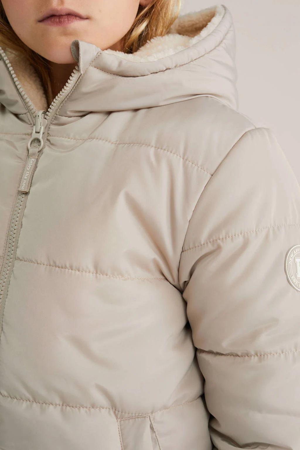 WE Fashion reversible jas beige