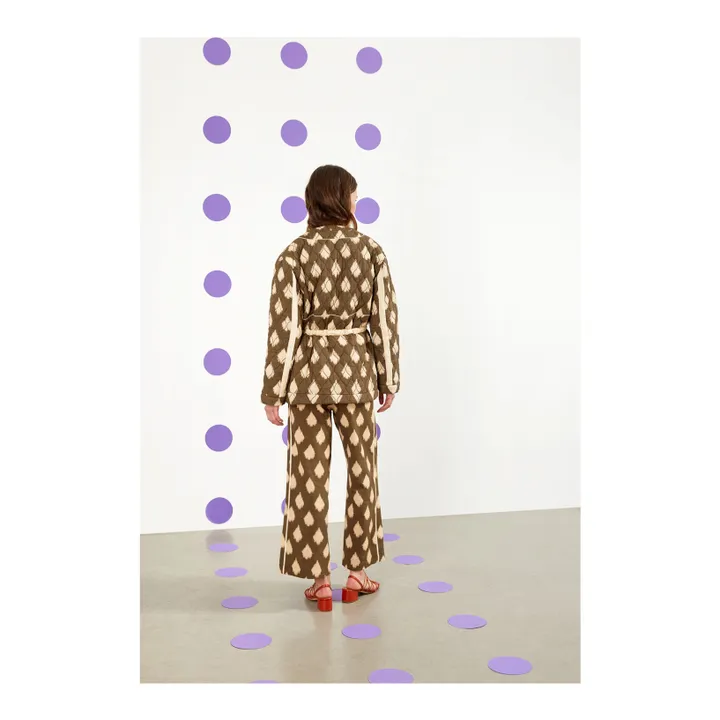 Maria de la Orden Veste Izzy Ikat | Vert kaki