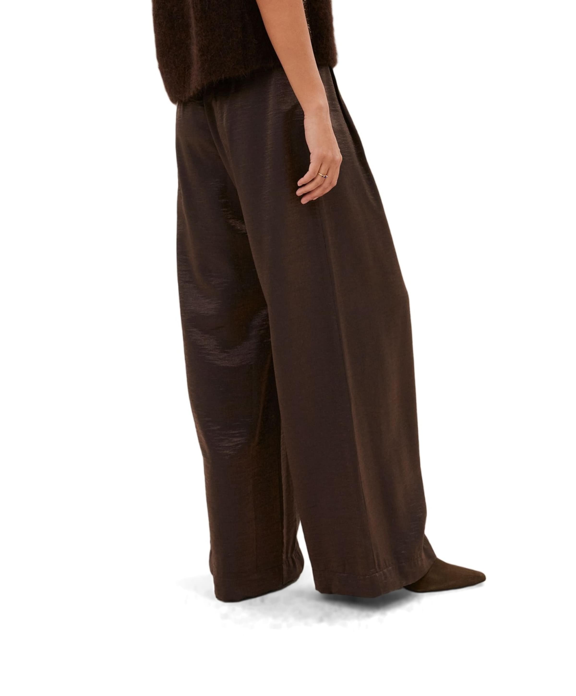 by-bar lodi metallic pants dames broek bruin