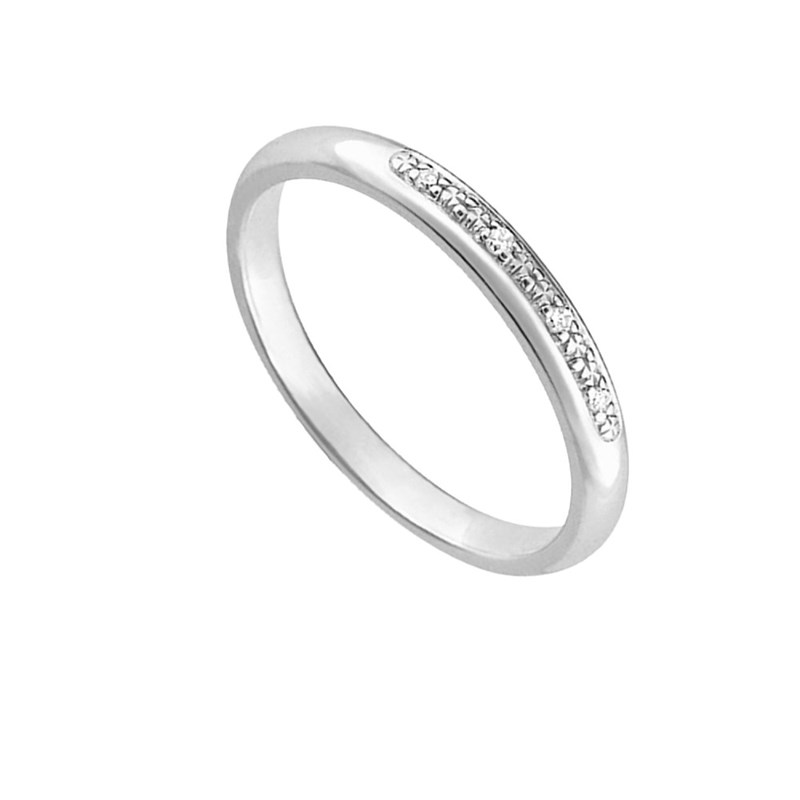 Bague Femme - Or 18 Carats - Diamant 0.02 Carats