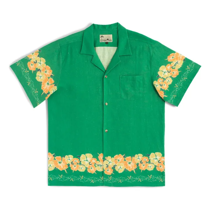 Bather Chemisette Ornate Bloom Camp | Vert