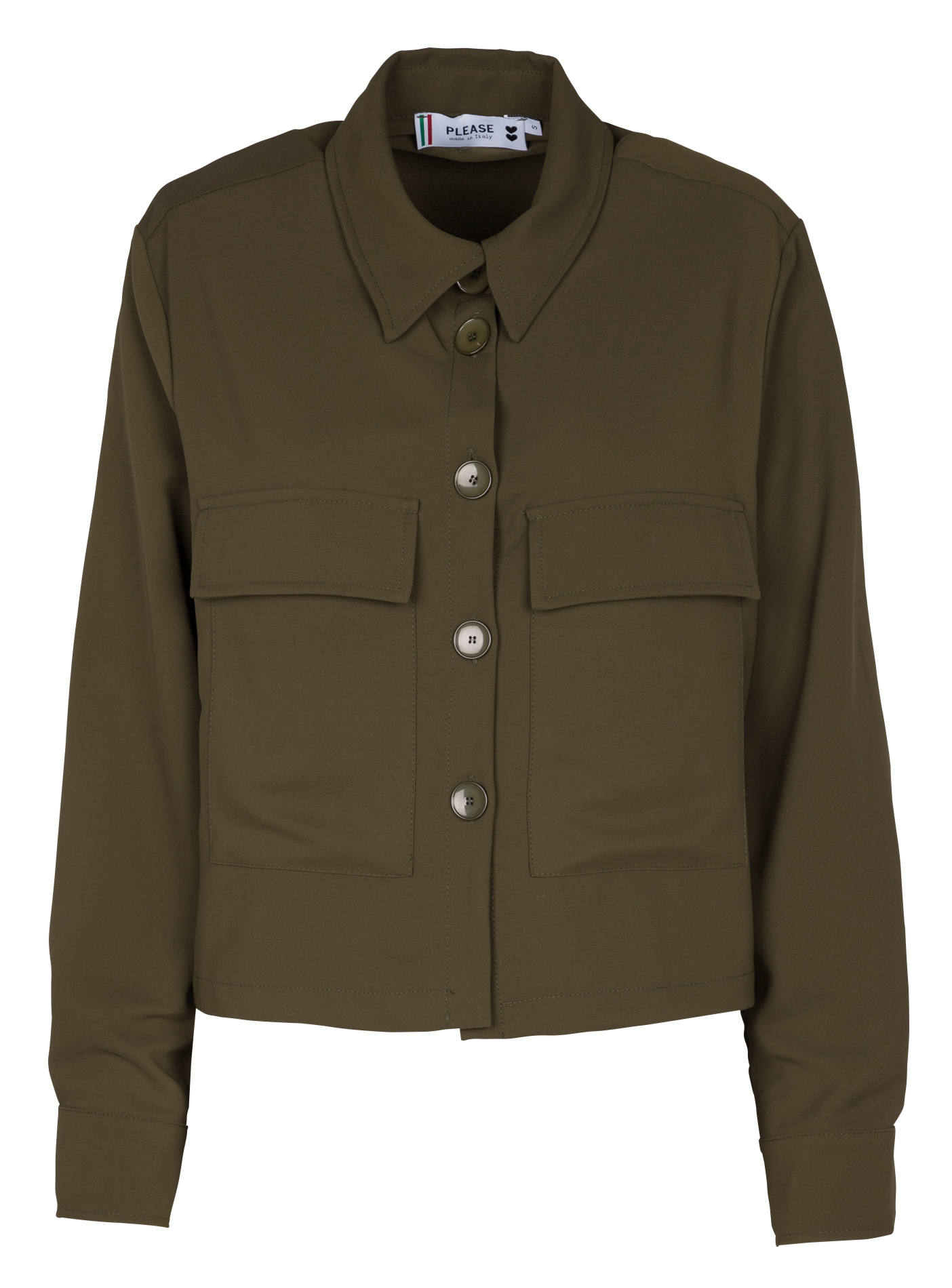 Chemise col classique ample | Vert
