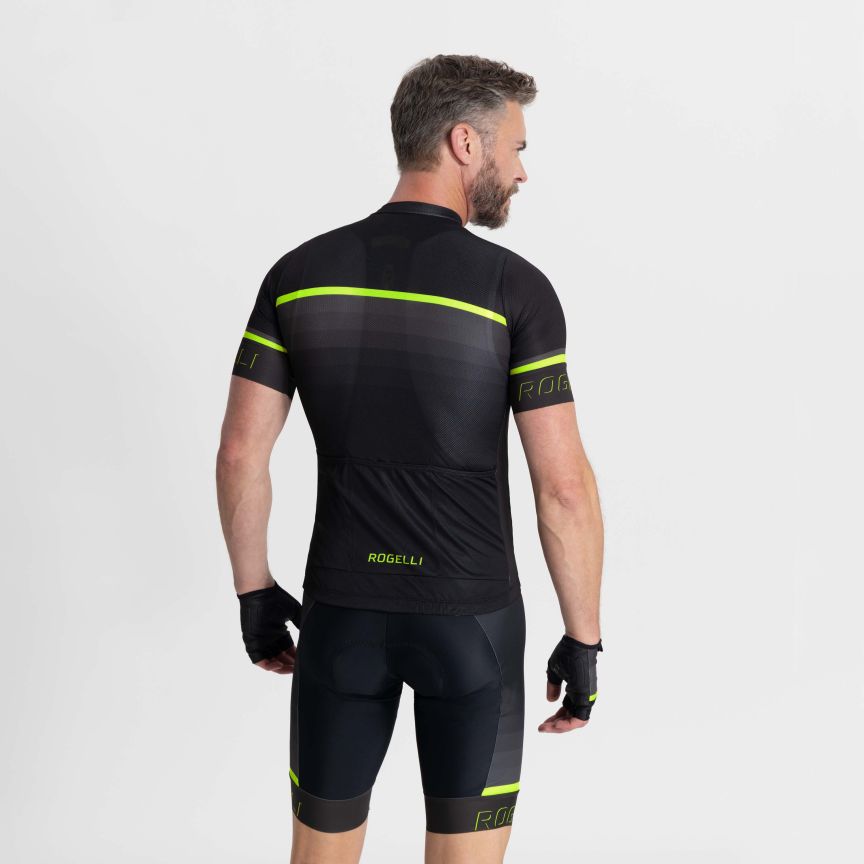 Rogelli Hero 2 Cykeltrøje Sort/Gul