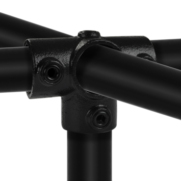 Novidade steigerbuis koppelstuk t-stuk zwart ø 21 mm