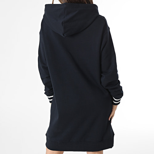 Robe Sweat Capuche Femme Reg Monotype 8844 Bleu Marine