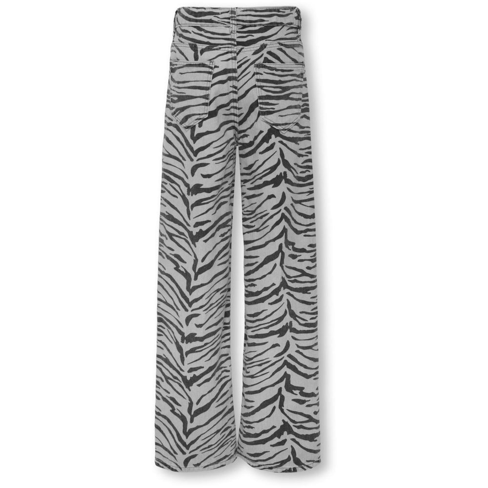 Køb kids ONLY Ecru Zebra Koghope Hw Zebra Wide Dnm Sik