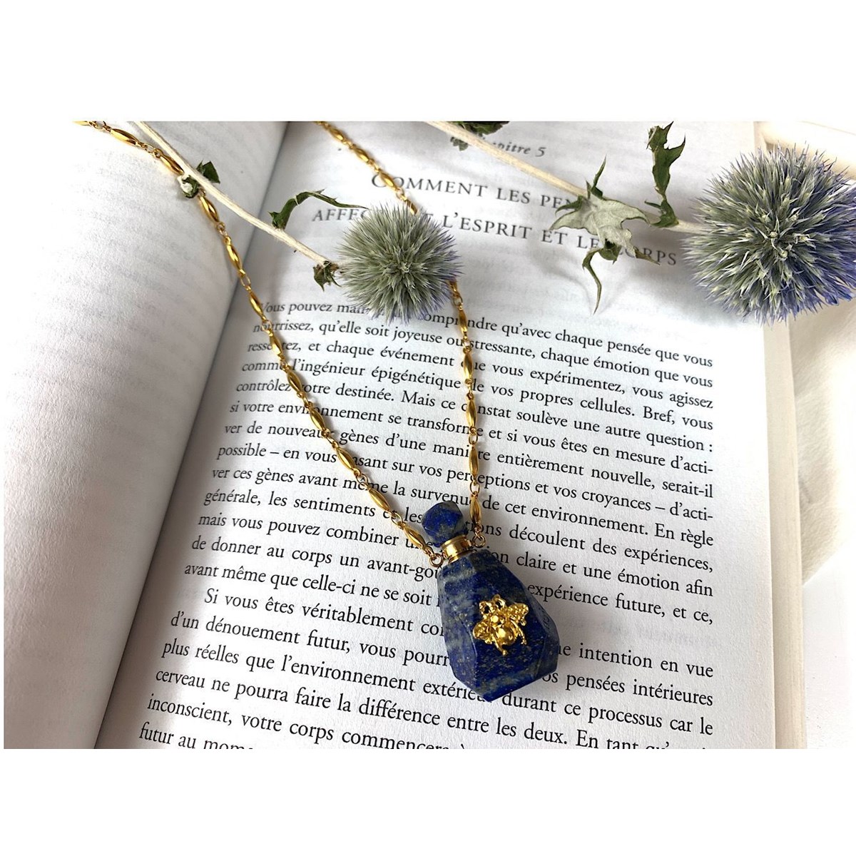 Collier flacon Bee