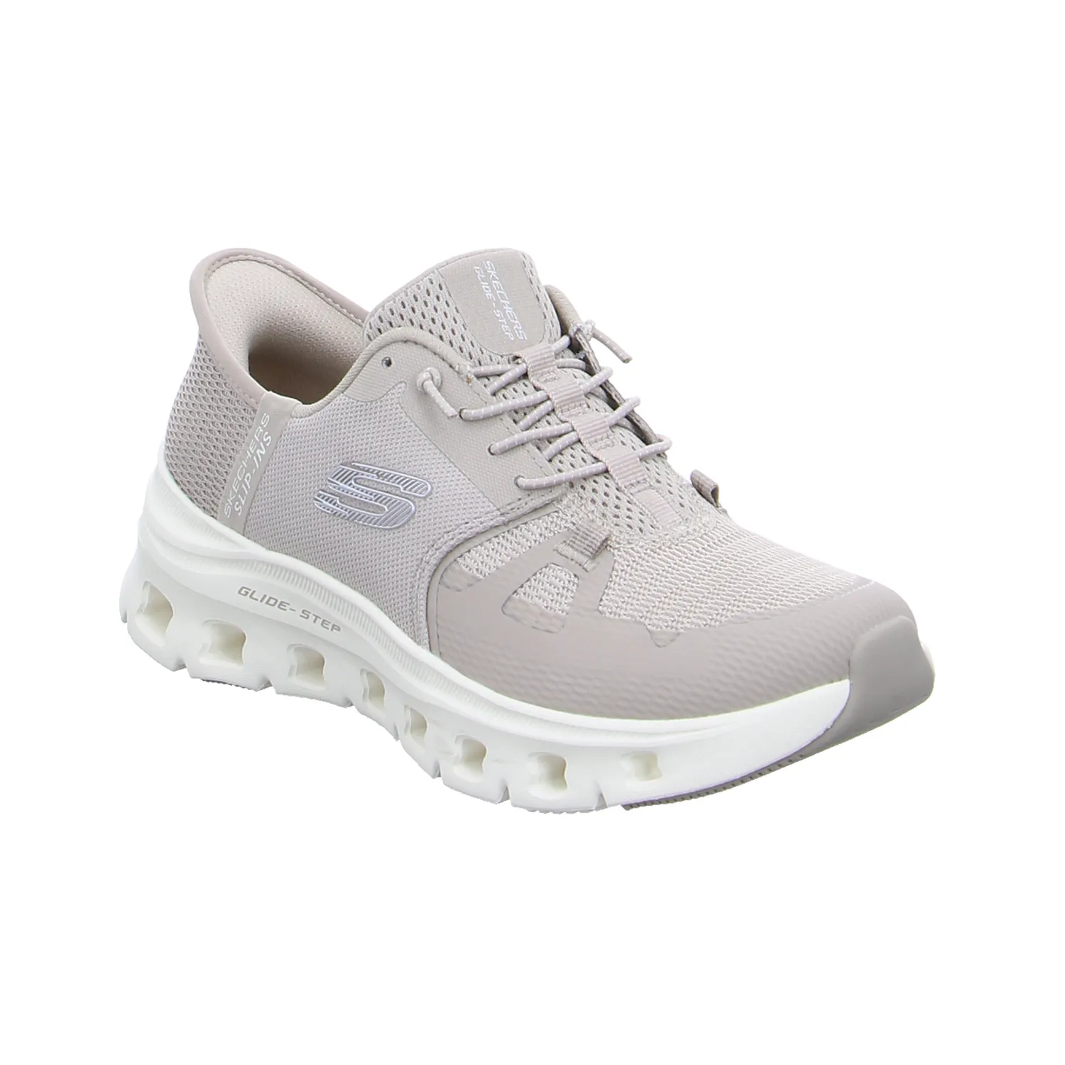 SKECHERS Sneaker Taupe Textil