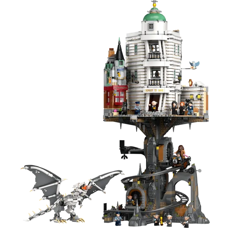 (4801-tlg. Set) Harry Potter Klemmbausteine Spielzeug Sammler Edition Modell Bausatz (76417) Lizenziert - Gringotts Zaubererbank