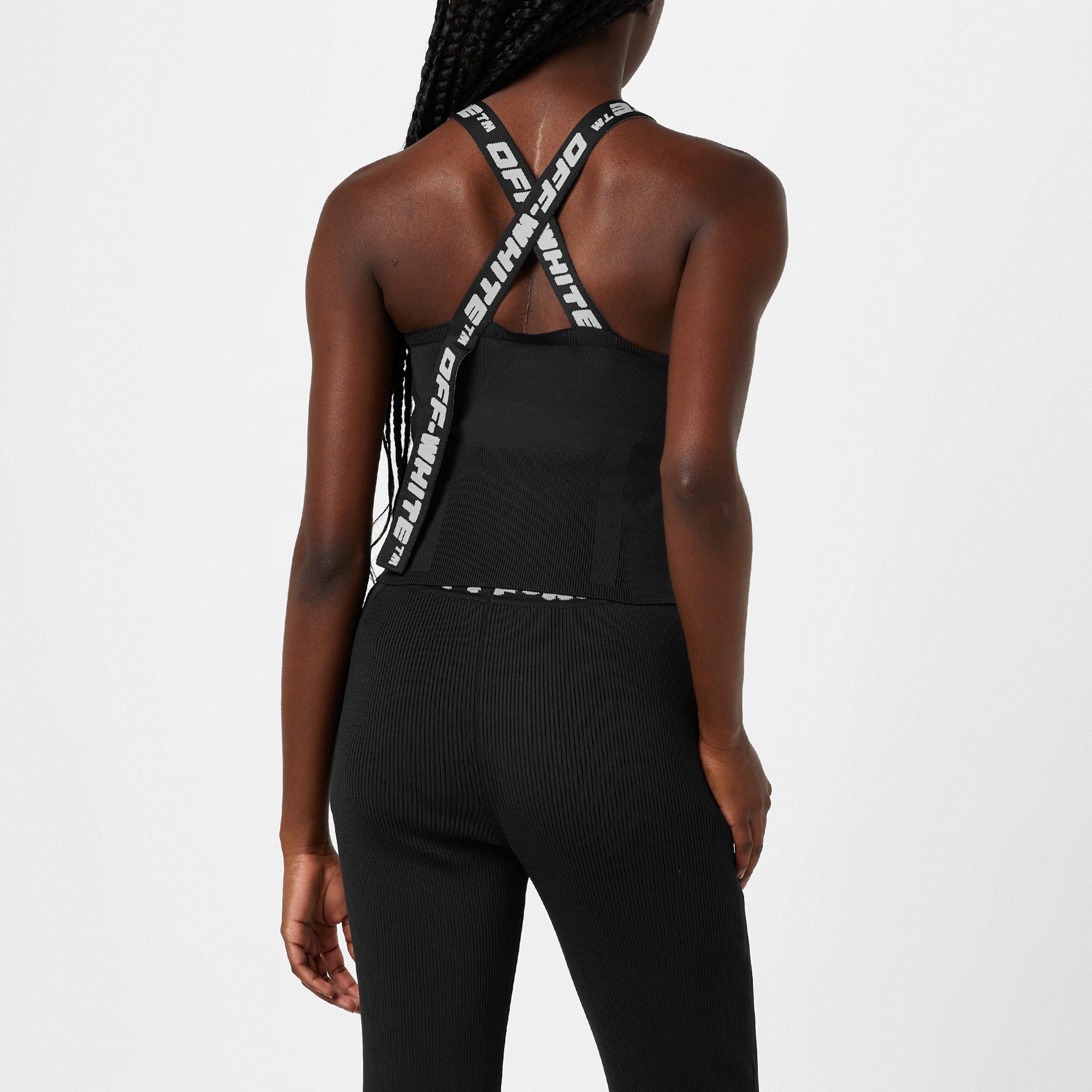 Off White Logo Strap Vest Top