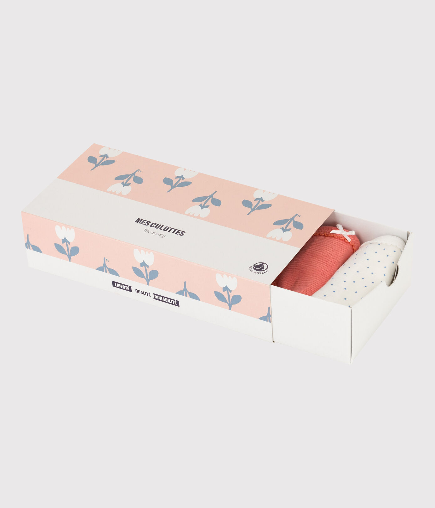 Lot de 5 culottes tulipes en coton petite fille