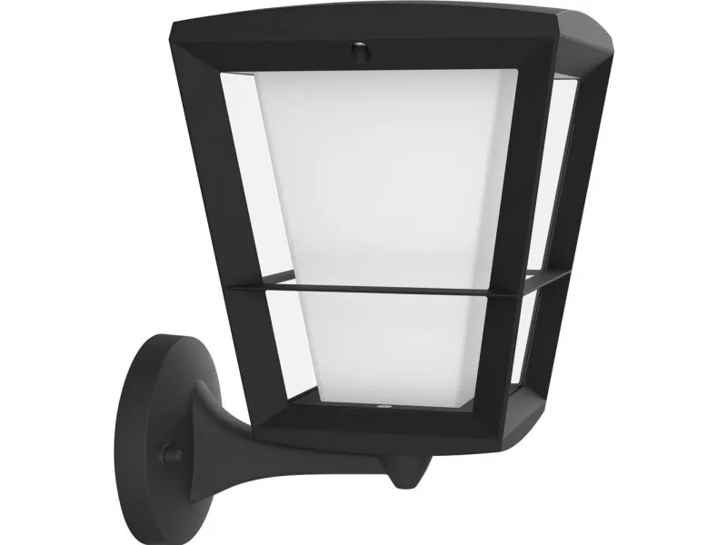 Philips Hue Econic - Væglampe - LED-lyspære - 15 W (tilsvarende 79 W) - klasse A - 2000-6500 K - sort