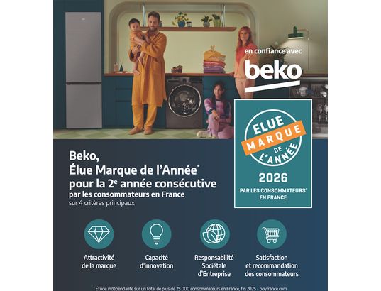 BEKO - Lave linge sechant Frontal B5DFT5104412W