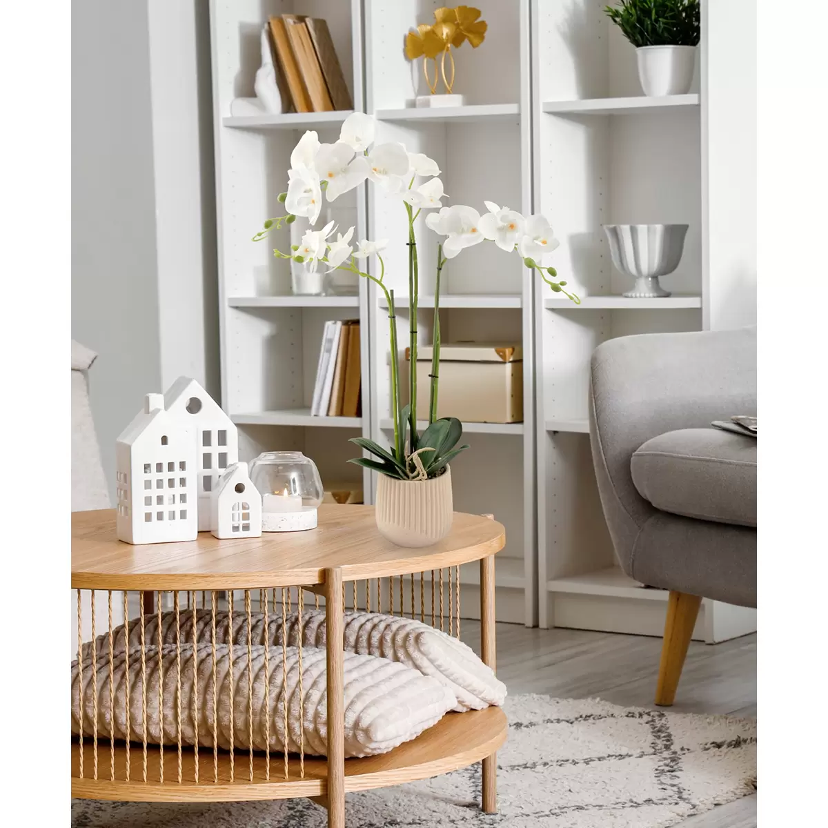 Kunstblume Orchidee Luca Bessoni weiss