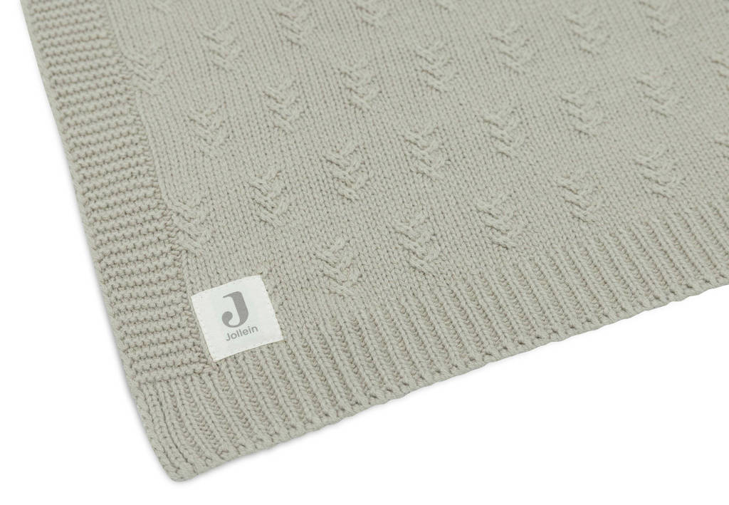 baby ledikantdeken 100x150cm Grain Knit - Olive Green