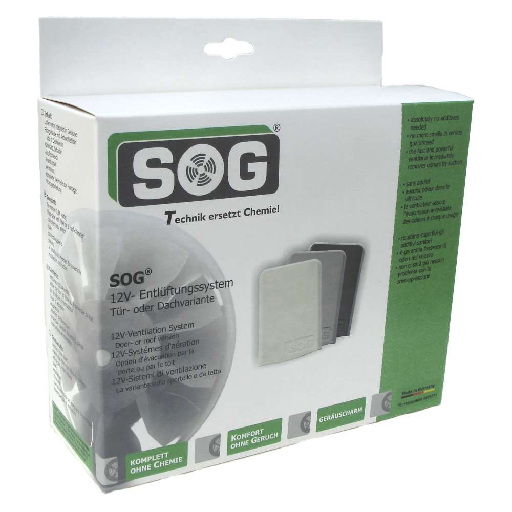 SOG I Typ H (C220) 12V Toilettenentlüftung Türvariante hellgrau