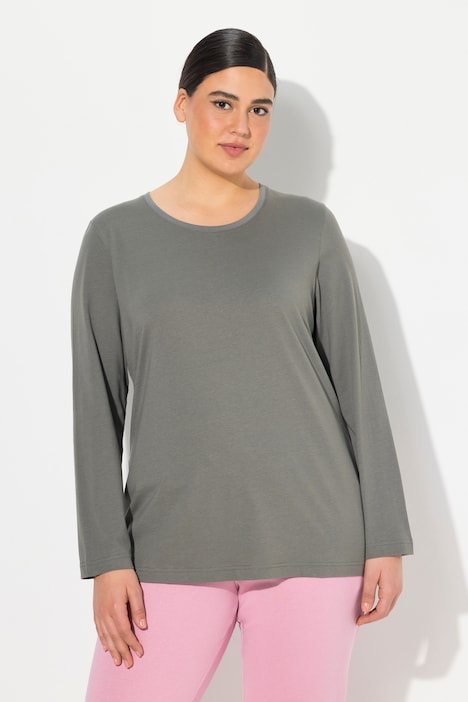 Shirt, Slim, Rundhalsausschnitt, Langarm