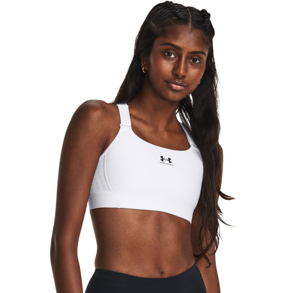 Under Armour HEATGEAR® HIGH - Brassière Femme blanc