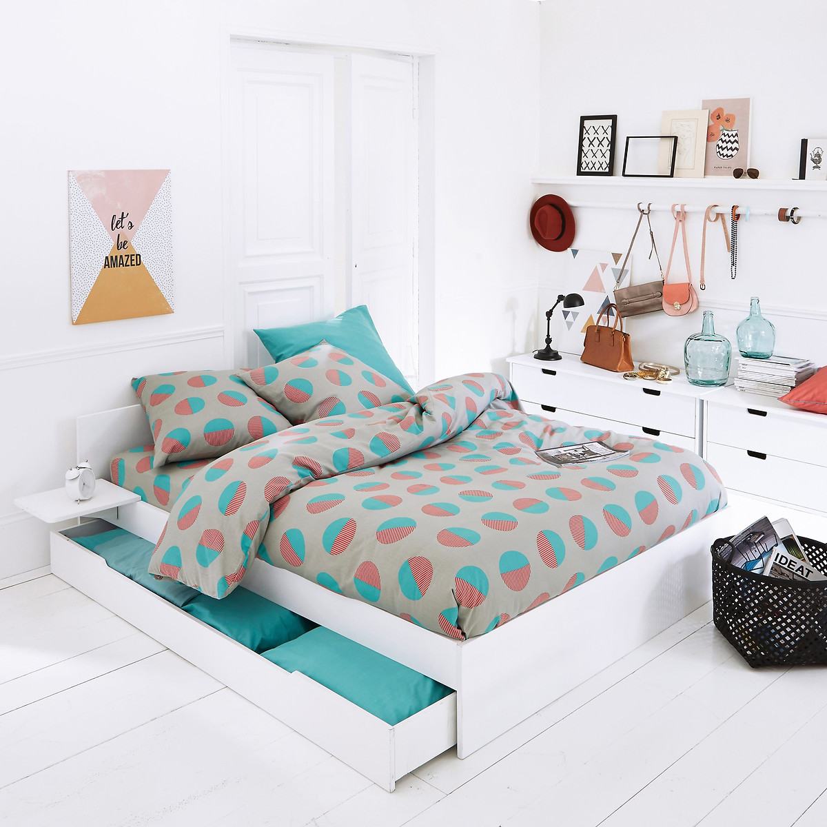 LA REDOUTE INTERIEURS<br>Cômoda com 2 gavetas, Crawley