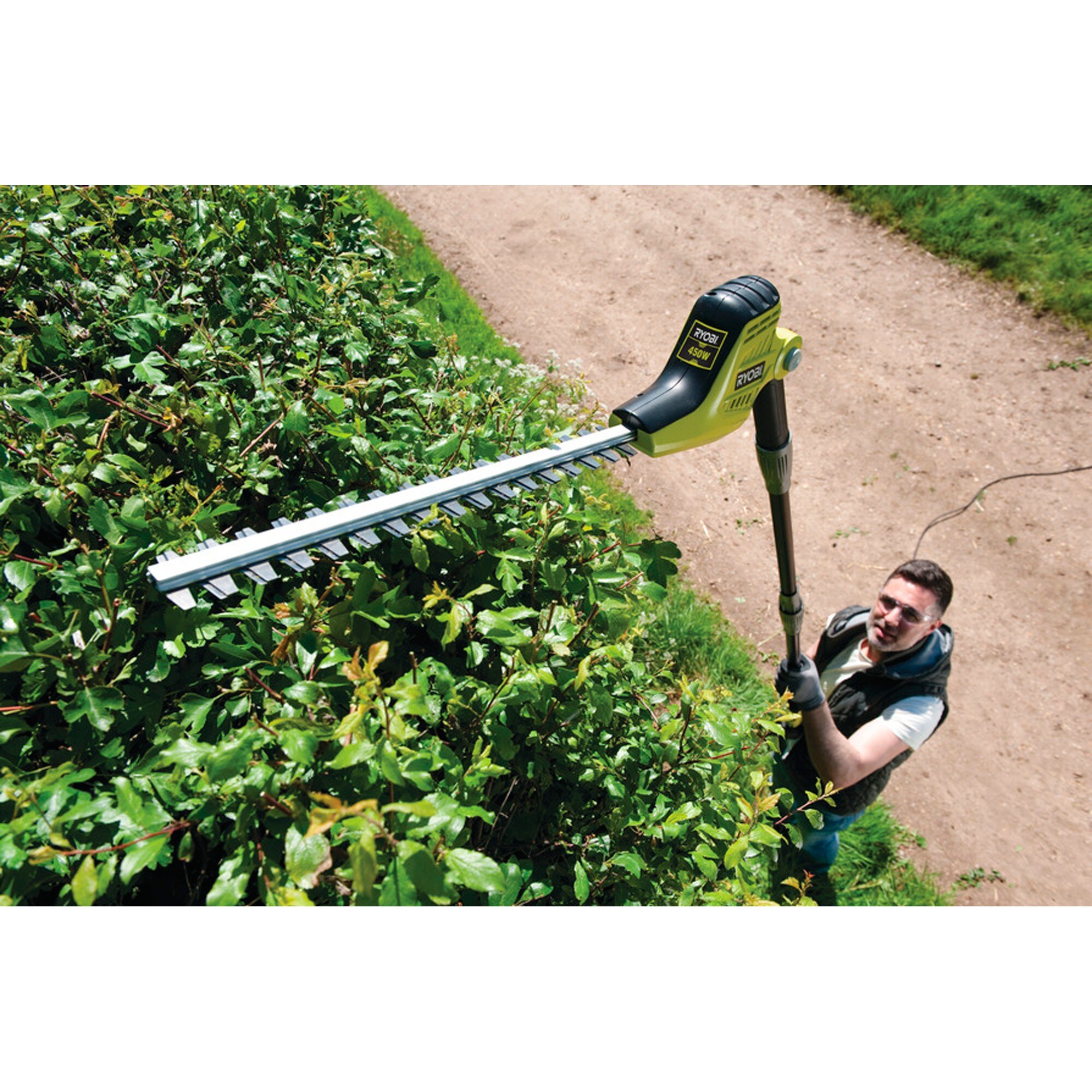 Ryobi Heckenschere Elektro-Teleskop-Heckenschere RPT4545E