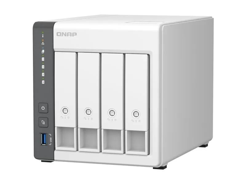 QNAP TS-433 - NAS-server - 4 bays - SATA 6Gb/s - RAID 0, 1, 5, 6, 10, JBOD, 50, 60 - RAM 4 GB - Gigabit Ethernet / 2.5 Gigabit Ethernet - iSCSI support