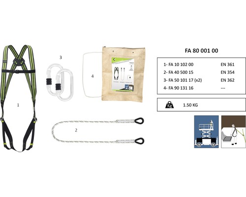 Kratos FA8000100 Valbeveiligingsset