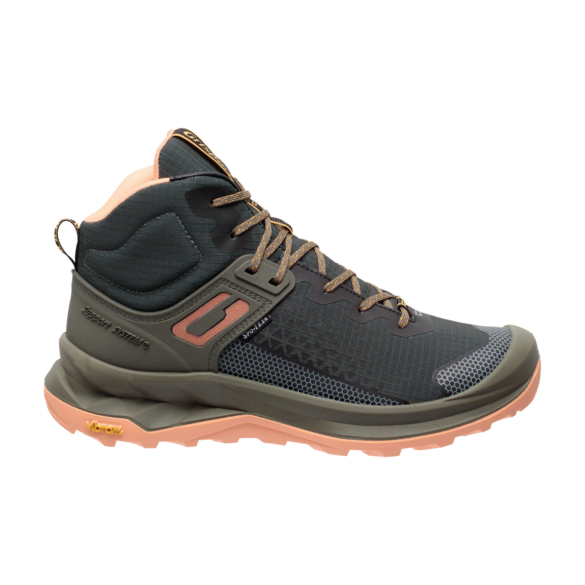 Grisport Explorer mid - Wandelschoenen - Groen / Perzik - 36