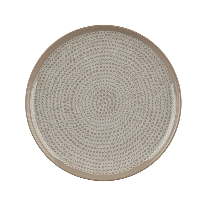Marimekko - Oiva Siirtolapuutarha Teller Ø 25 cm, terra / weiss