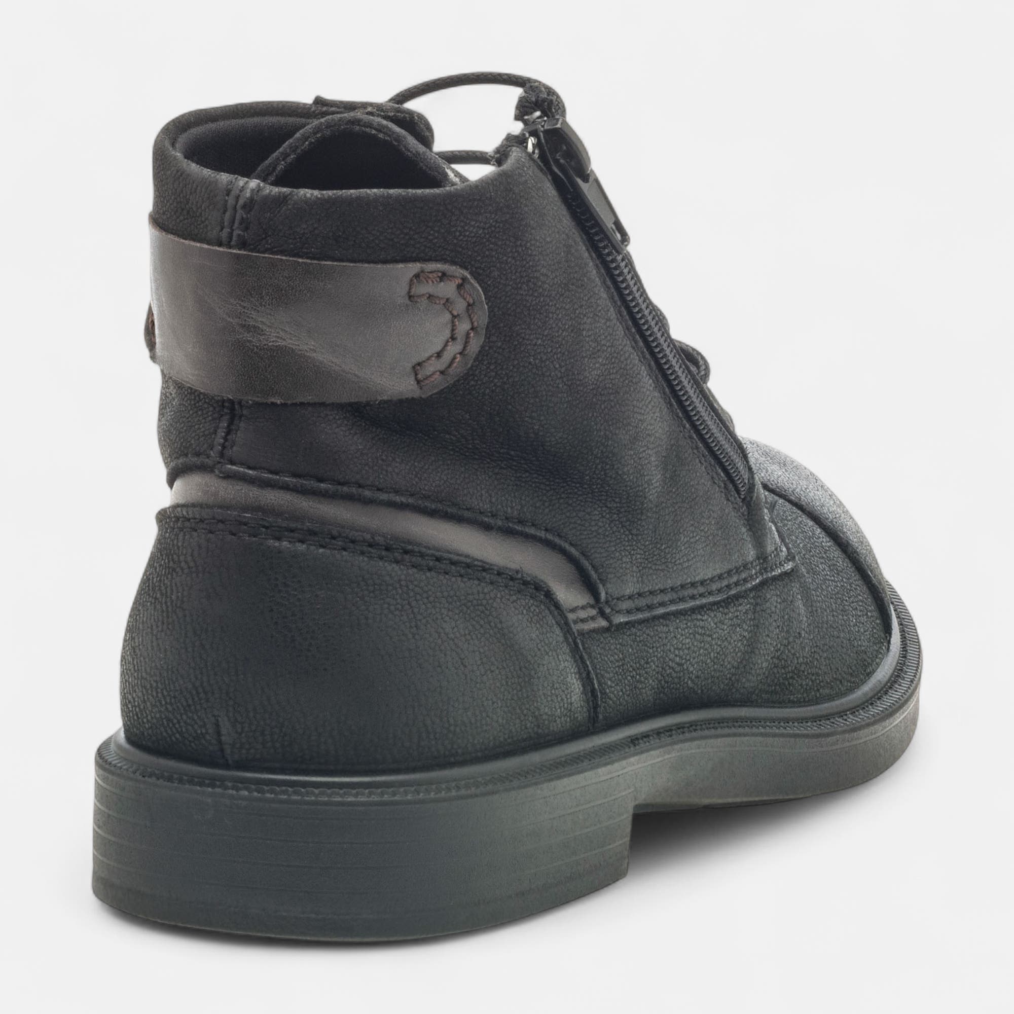 Bottines Homme en cuir noir