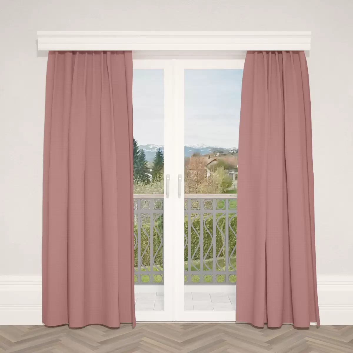 Verdunkelungsvorhang Sunout Linenlook Lila