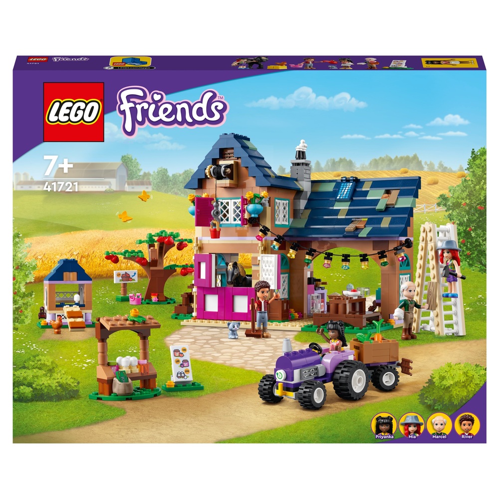 LEGO Friends 41721 Bio-Bauernhaus-Spielzeug mit Pferdestall