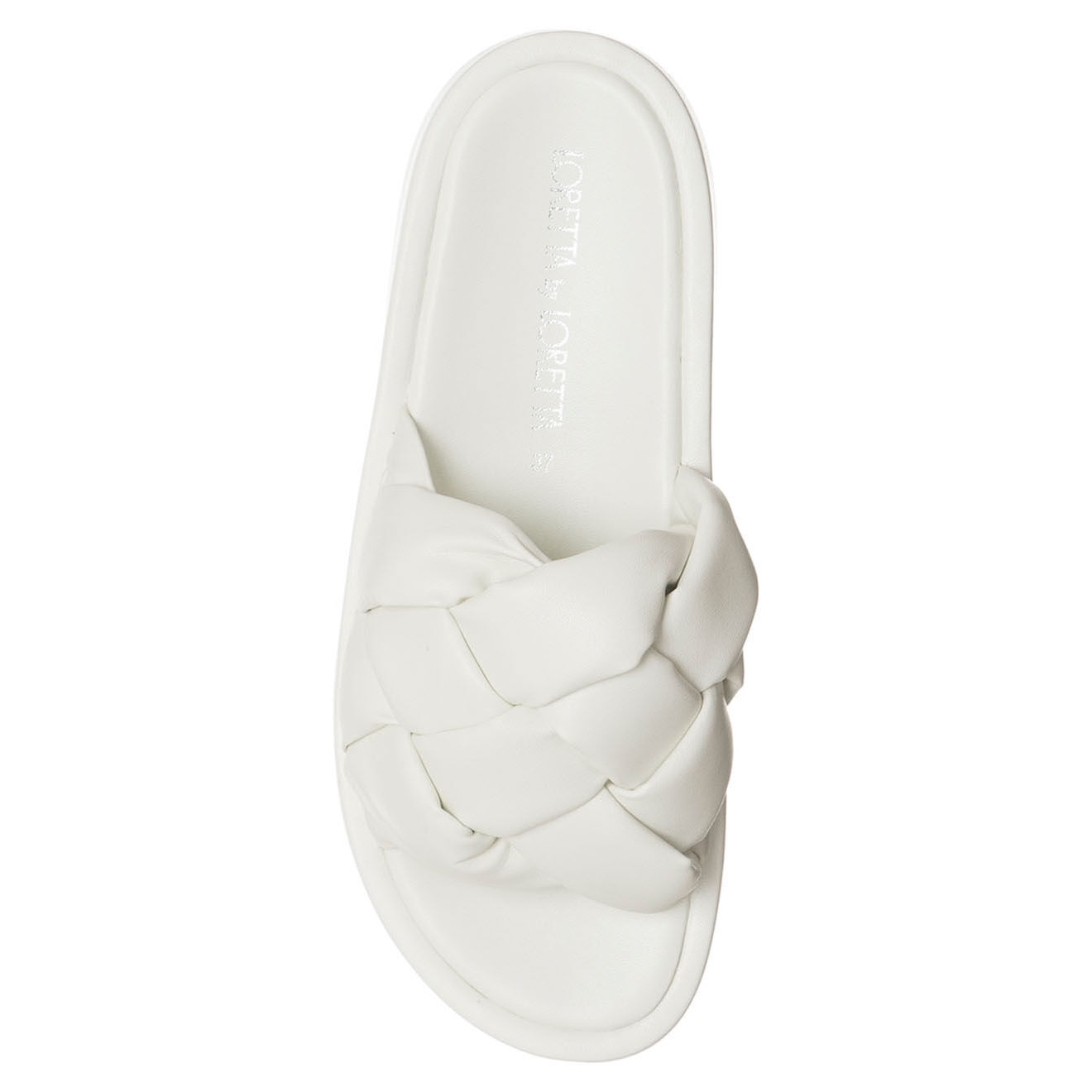 Loretta by Loretta Mules Plateforme Marina blanches