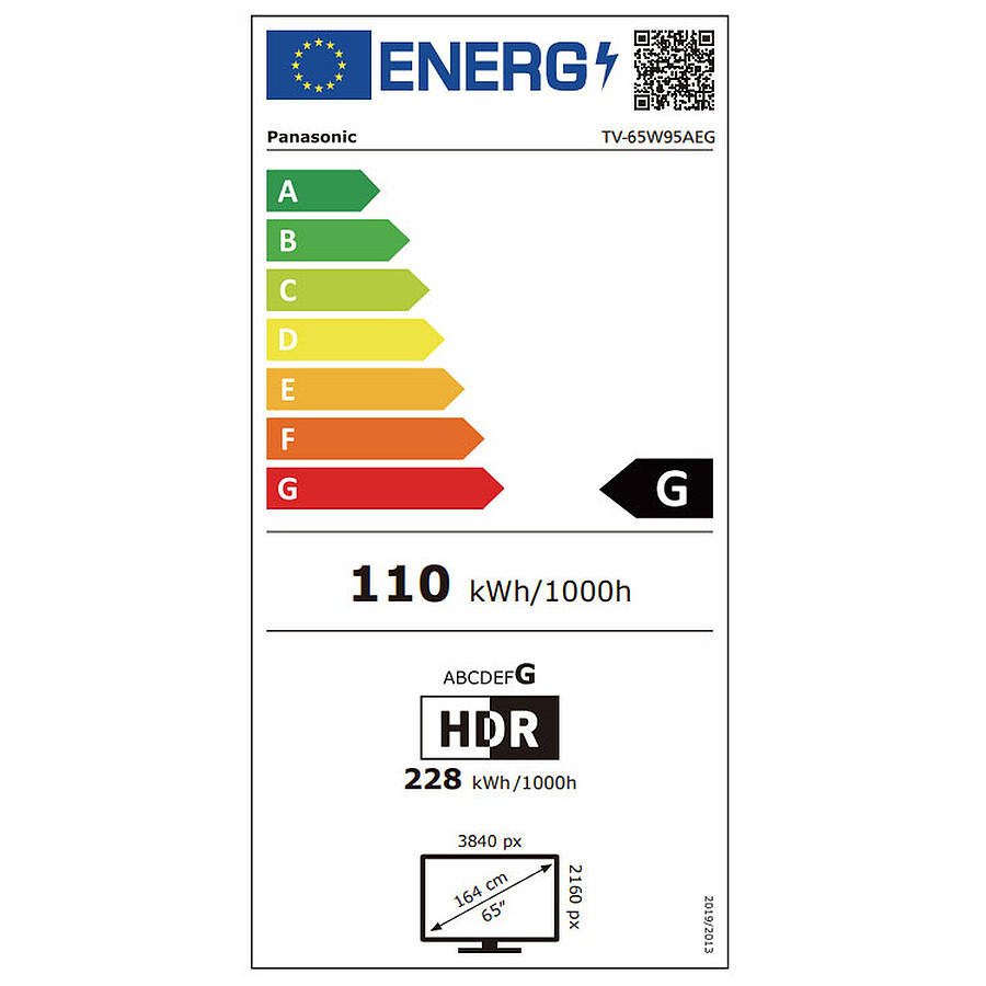 Panasonic TV-65W95AEG - TV Mini Led 4K UHD HDR - 164 cm