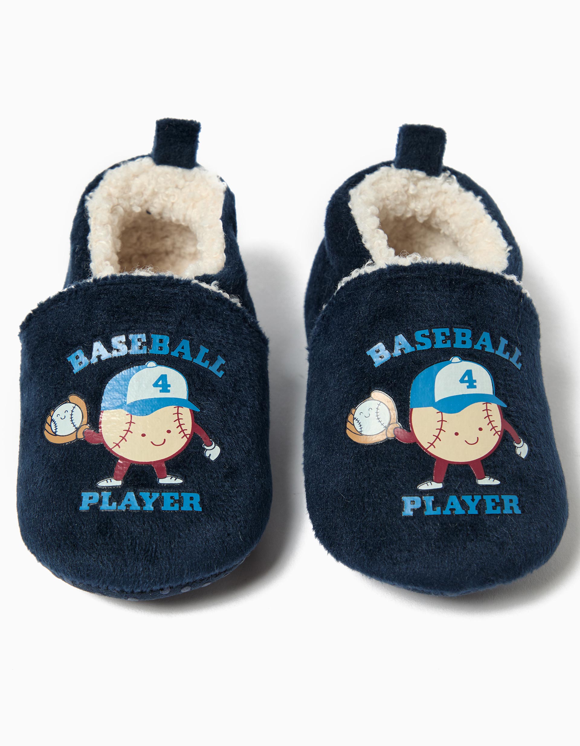 Pantufas com Estampado, Menino, Azul