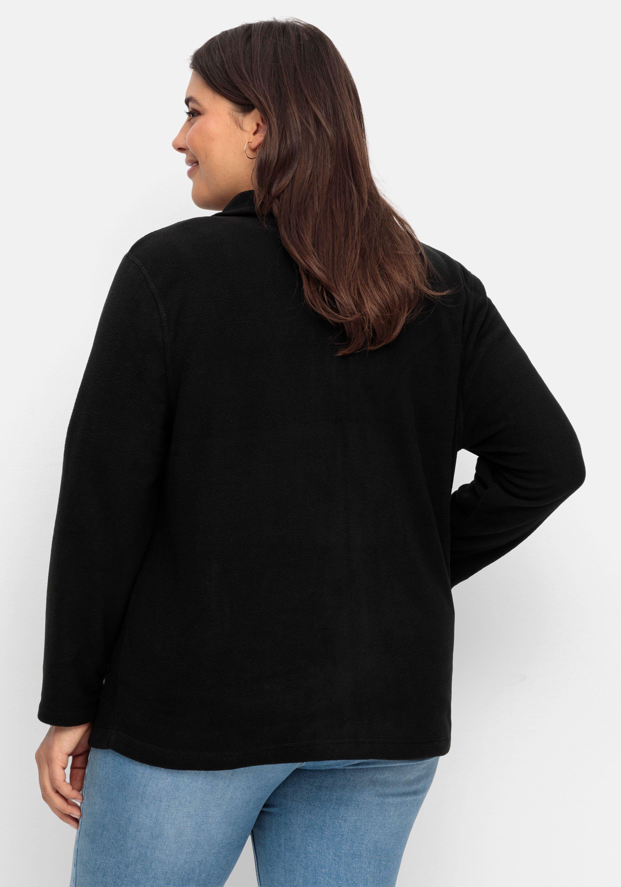 Kuschelige Fleecejacke mit Reißverschluss