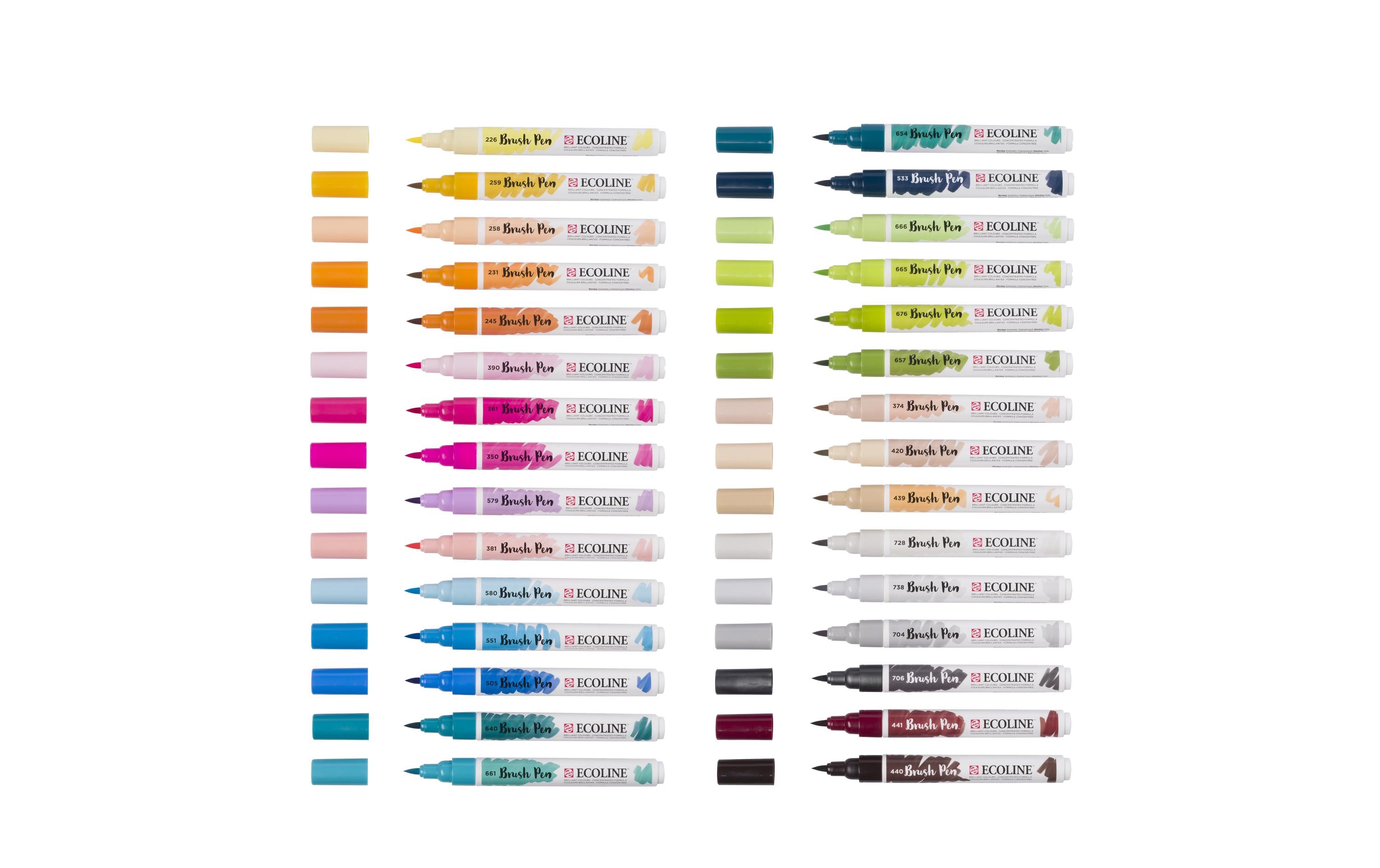 Brushpen Ecoline Basic Additional 30er SetFlüssige Wasserfarbe im praktischen Brush Pen