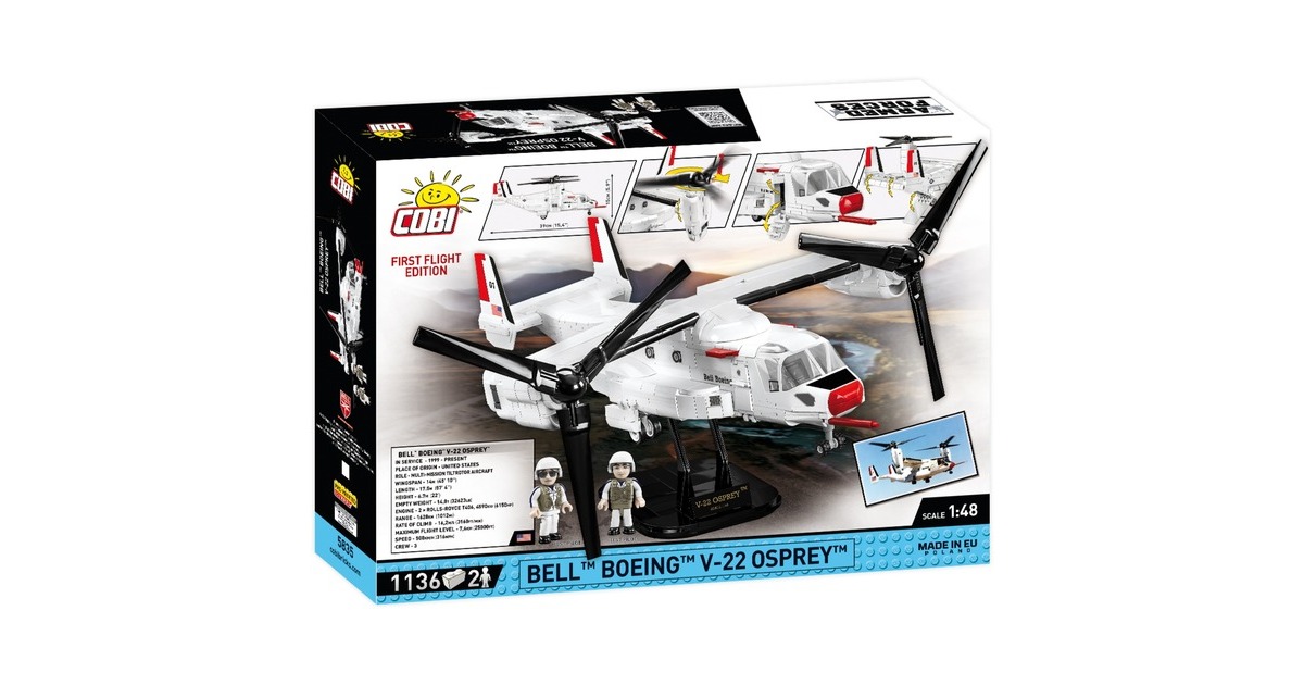 COBIArmed Forces - Bell-Boeing V-22 Osprey First Flight Edition Constructiespeelgoed  (Schaal 1:48)