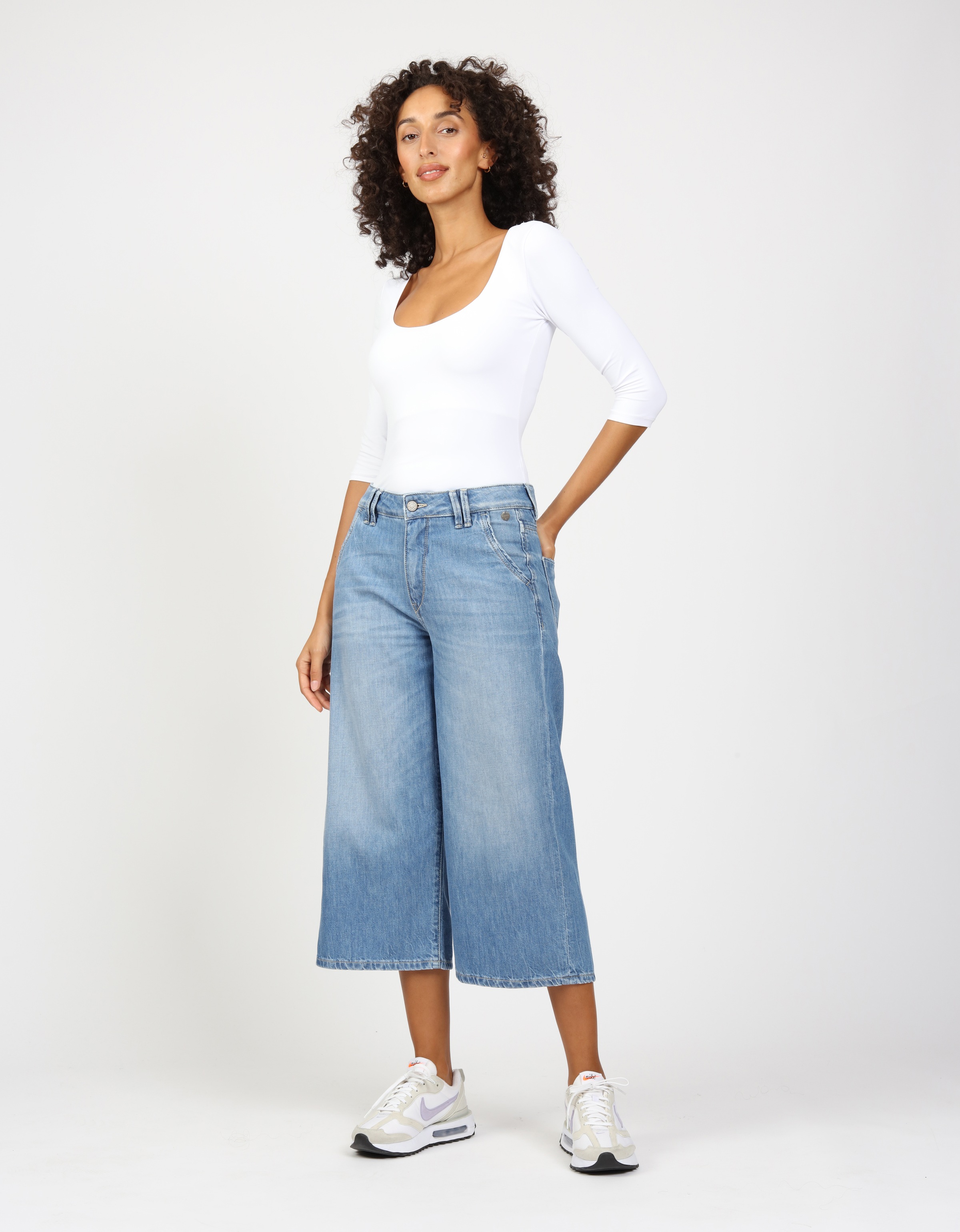 GANG 3/4-Jeans »94MONA CULOTTE«, mit weitem Bein